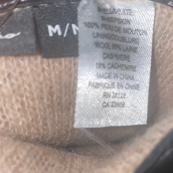 Echo Black Leather Gloves with Pattern